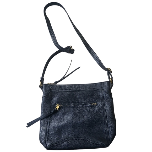 The Sak Handbags - The Sak Black Pebble Leather Shoulder Cross Body Bag Purse